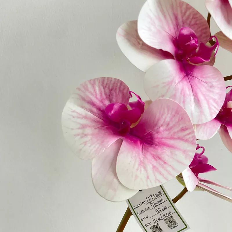 elegant faux orchid plant decoration